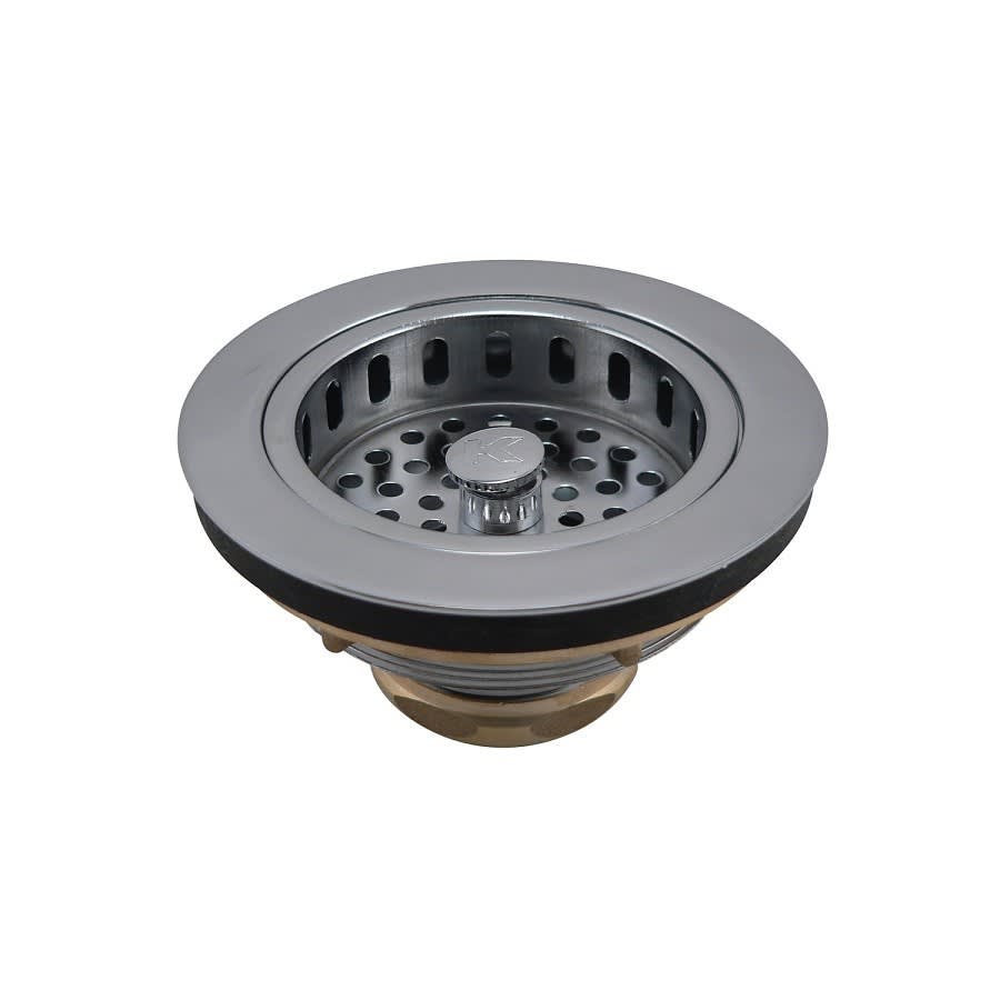 Strainer, Stainless Steel, Polished Chrome Plated