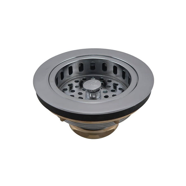 Strainer, Stainless Steel, Polished Chrome Plated