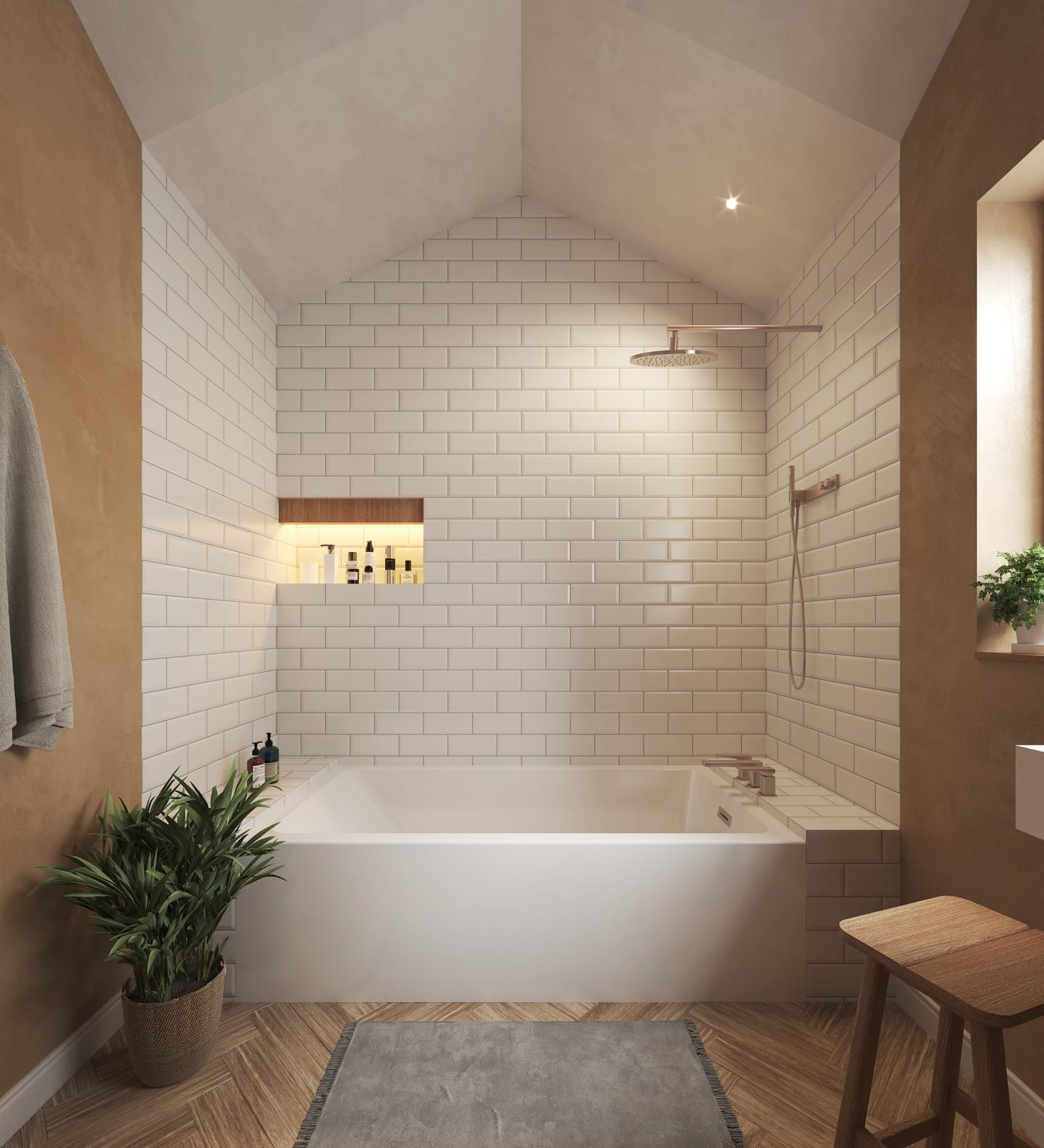 Grayley Alcove Bathtub - 60W x 22H x 36D