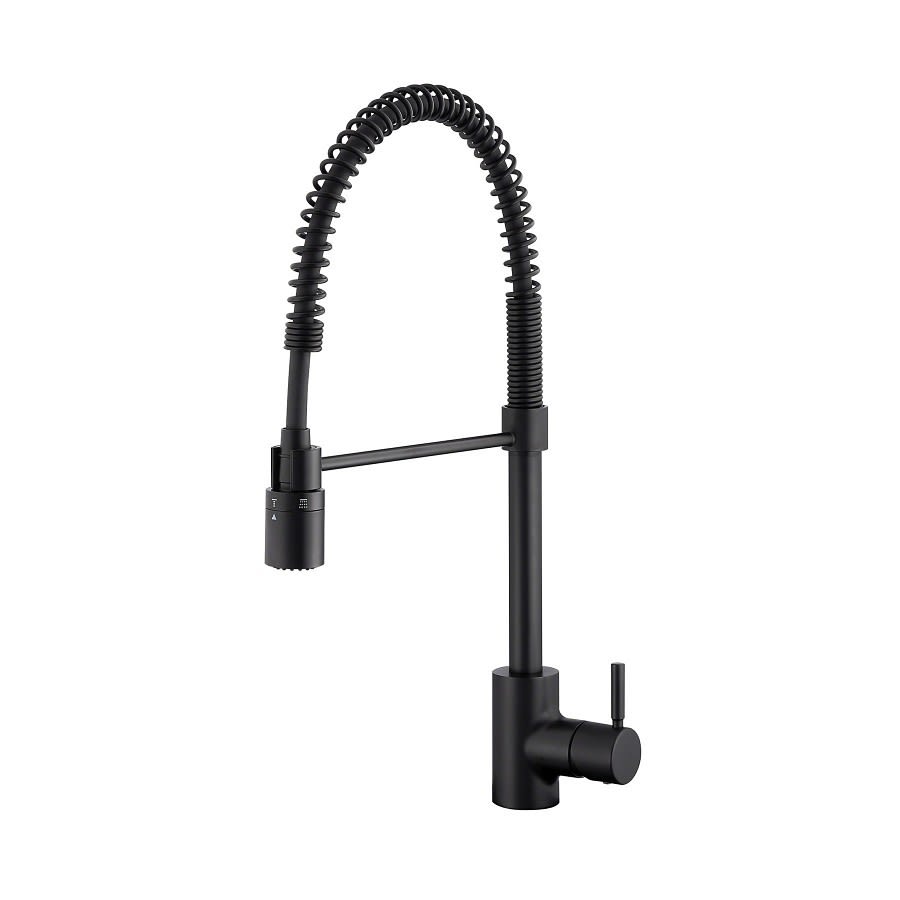 The Foodie® Kitchen Faucet, Deck Mount, ADA, 1 Lever Handle, 1-Hole, Satin Black