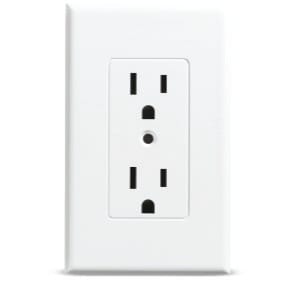 Masque Decorator Receptacle Plate 2500W White Each