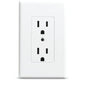 Masque Decorator Receptacle Plate 2500W White Each