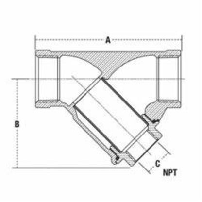 LF777 Strainer, 3/4 in, FNPT, Bronze, Buy American