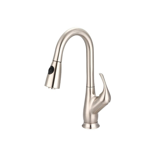 Legacy Kitchen Faucet, Deck Mount, ADA, 1 Lever Handle, 1 or 3-Hole, PVD Brushed Nickel