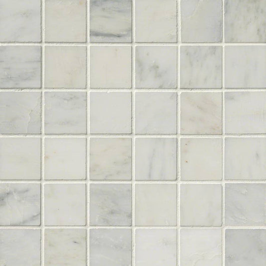 Arabescato Carrara 2x2 Honed in 12x12 Mesh