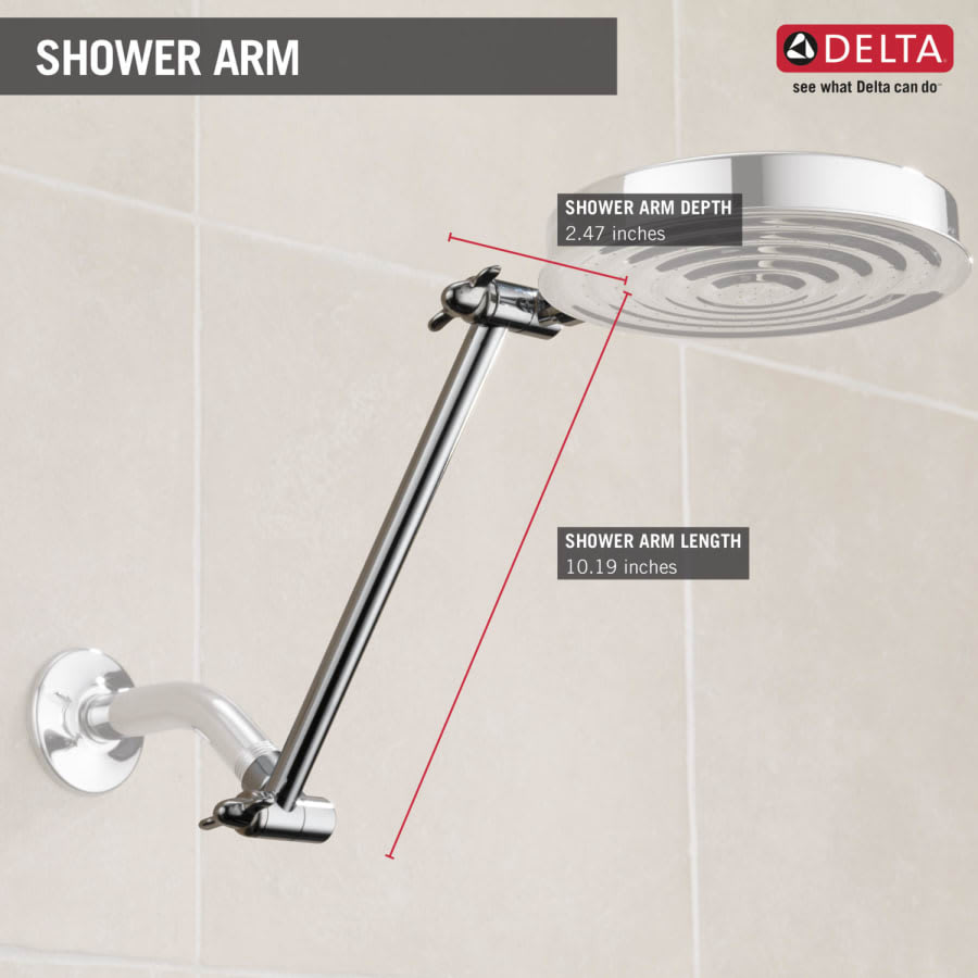 11" Adjustable Shower Arm