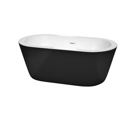 Mermaid Freestanding Bathtub - 59.75W x 23H x 29.25D