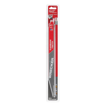 SAWZALL® The Wrecker™ Carbide Tip Reciprocating Saw Blade, 12 in L, 6 tpi, 0.05 in THK