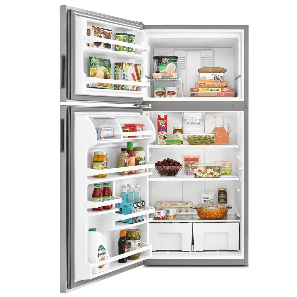 Amana 18Cuft Fridge Stainless Steel