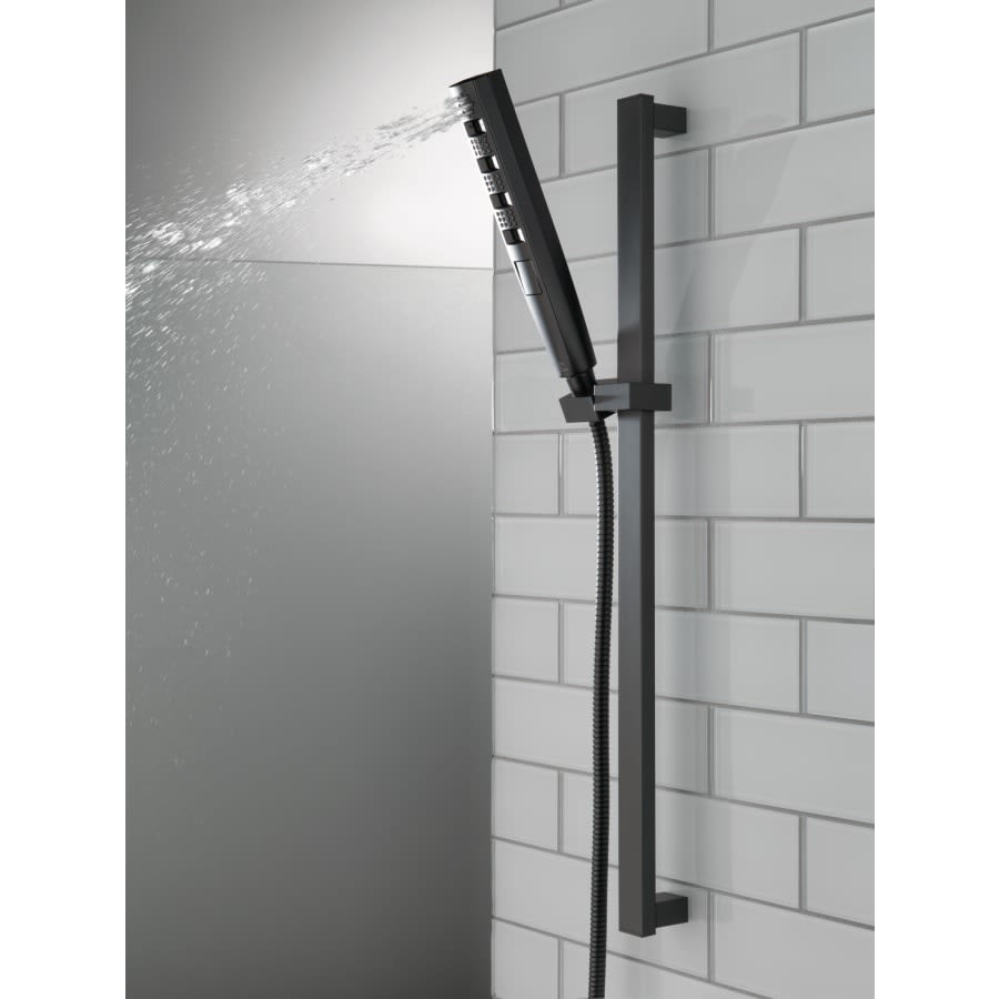 Universal Showering 1.75 GPM Multi Function Hand Shower Package with Touch-Clean and H2OkineticÂ® Technologies - Includes Slide Bar and Hose