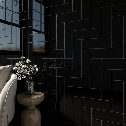 Cohesion Black Rectangle 24X48 Matte