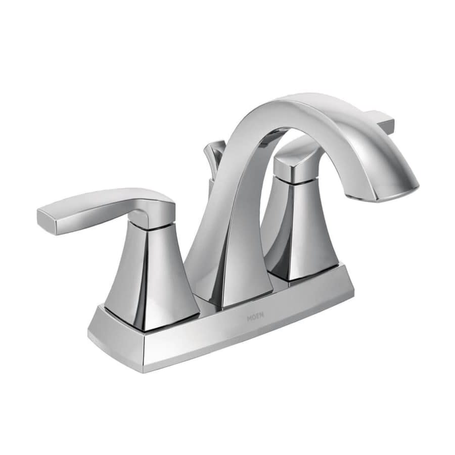 Voss Double Handle Centerset Bathroom Faucet - Valve Included