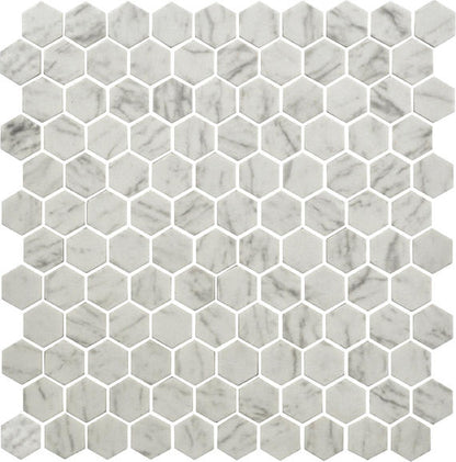 Natural Hues Carrara Hexagon 8X9 Matte