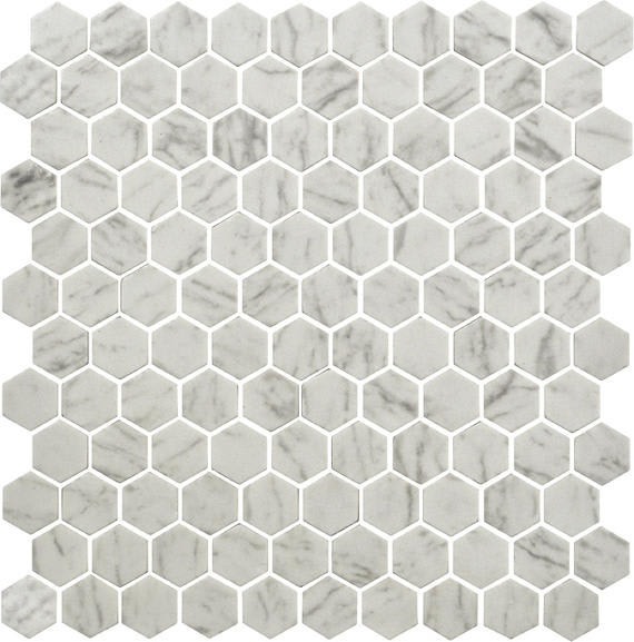 Natural Hues Carrara Hexagon 8X9 Matte