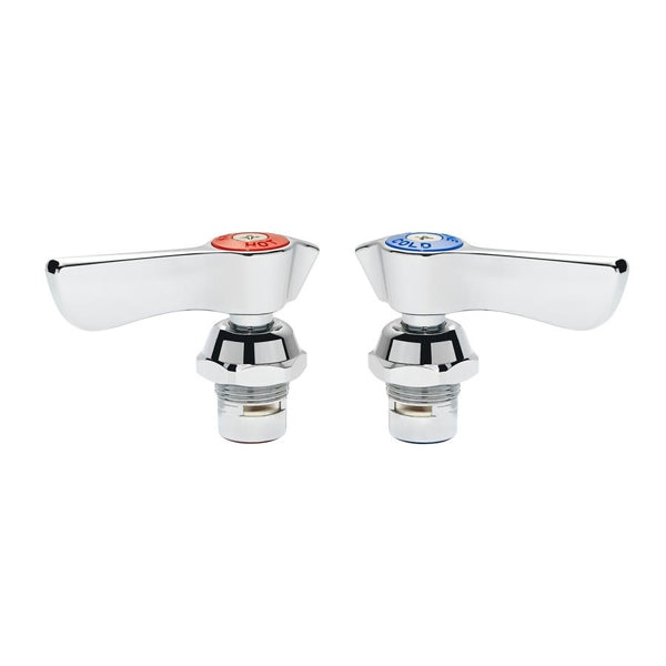 Silver Ceramic Valve Repair Kit, 2 Pieces, For Use With 12-8 Series Faucets, Polished Chrome