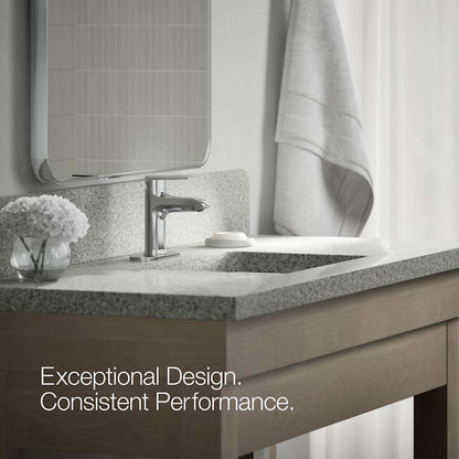 Hint 1.2 GPM Single Hole Bathroom Faucet with Pop-Up Drain Assembly and Escutcheon