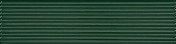 Color Story Pinstripes Wisdom Rectangle, Fluted 2X8 Glossy