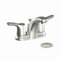 Baystone™ Centerset Lavatory Faucet, ADA, 2 Handle, 2-Hole, 1.2 gpm, Brushed Nickel