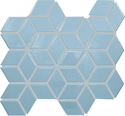 Color Wheel Retro Waterfall Arabesque 3X3 Glossy