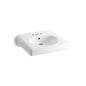 Brenham™ Wall Mount Lavatory Sink, ADA, 21-15/16 x 19-3/4 x 7 in, Vitreous China, White