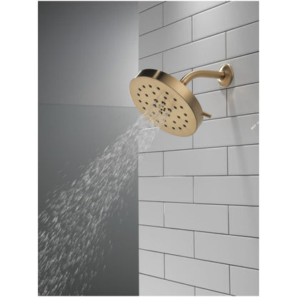 Universal Showering Components 1.75 GPM Multi Function Rain Shower Head with Touch-Clean and H2Okinetic Technology