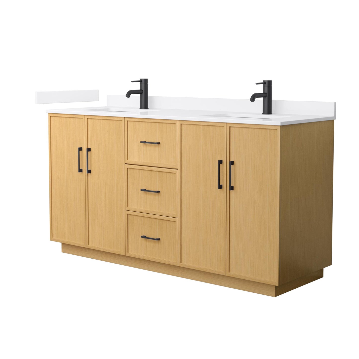 Elan Double Bathroom Vanity with Toe Kick - 66W x 35H x 22D