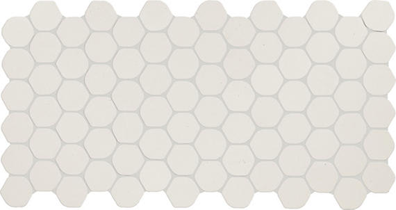 Keystones Arctic White Hexagon 2X2 Matte