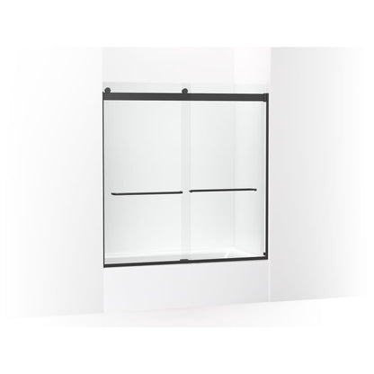 Levity 62" High x 59-5/8" Wide Bypass Frameless Tub Door with Clear Glass