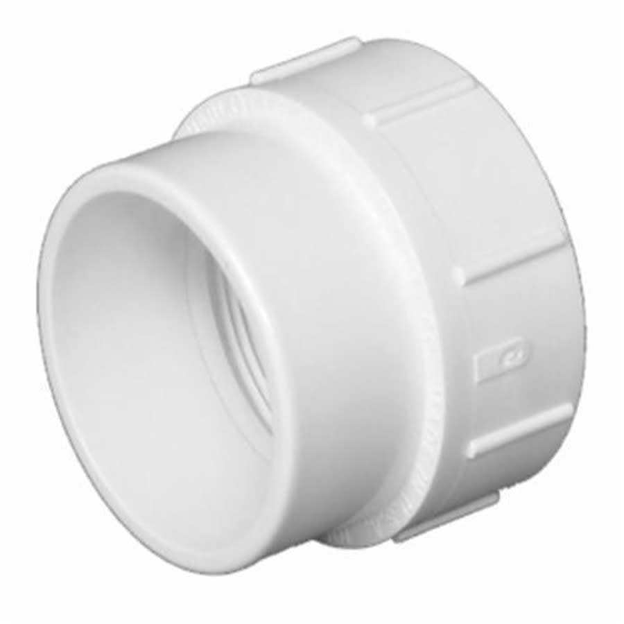 Cleanout Adapter, 6 in, Spigot x FNPT, DWV, PVC