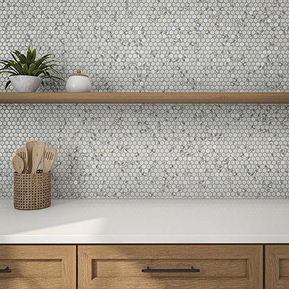 Uptown Glass Posh Resort Hexagon 1X1 Matte