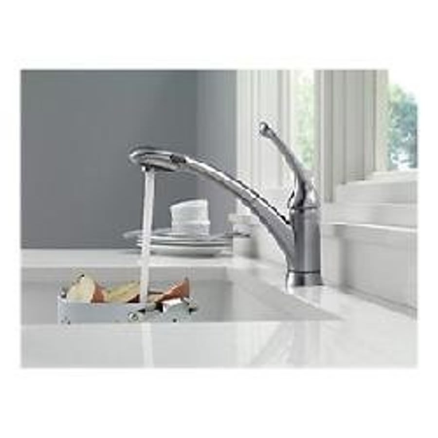 Signature™ Kitchen Faucet, Deck Mount, ADA, 1 Lever Handle, 1 or 3-Hole, Arctic Stainless