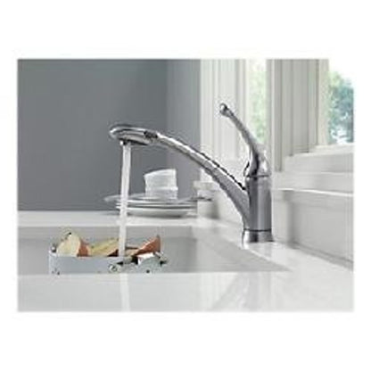 Signature™ Kitchen Faucet, Deck Mount, ADA, 1 Lever Handle, 1 or 3-Hole, Arctic Stainless
