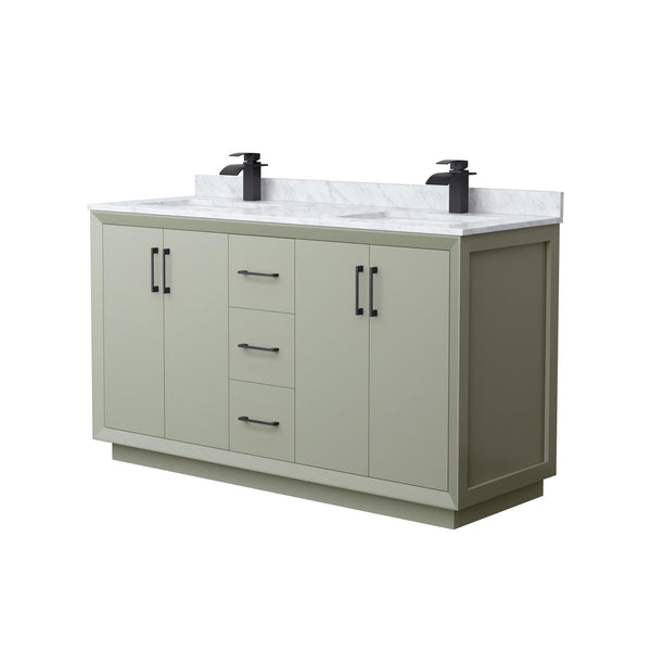 Strada Double Bathroom Vanity - 60W x 35H x 22D