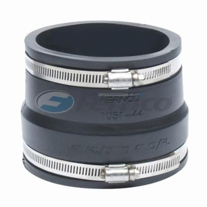 Transition Coupling, 4 in, Ductile Iron/AC x Cast Iron/Plastic, Flexible PVC