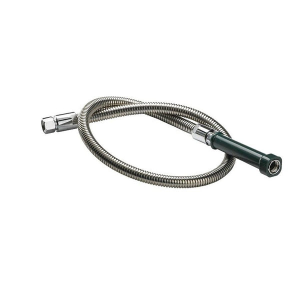 Spray Hose With Grip, For Use With Pre-Rinse Faucet, 44 in, Stainless Steel Spray Hose, Polished Chrome