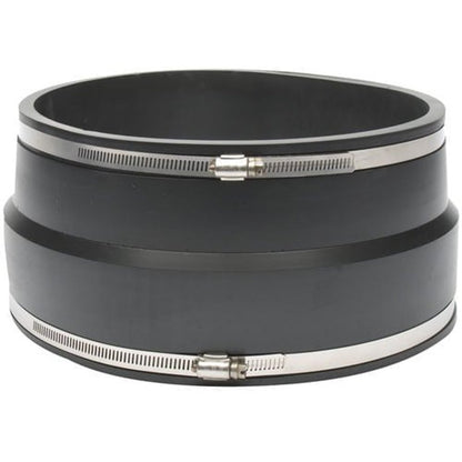 Transition Coupling, 10 in, Ductile Iron/AC x Cast Iron/Plastic, Flexible PVC