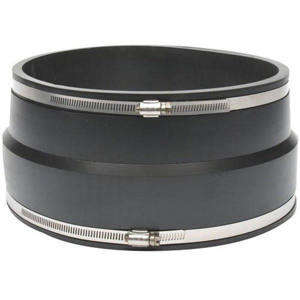 Transition Coupling, 10 in, Ductile Iron/AC x Cast Iron/Plastic, Flexible PVC