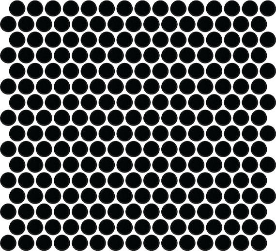 Color Wheel Mosaic Matte Black Herringbone 1X3 Matte