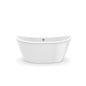 Delsia Freestanding Tub, 60 x 32 x 26-5/8 in, Center Rear Drain, White