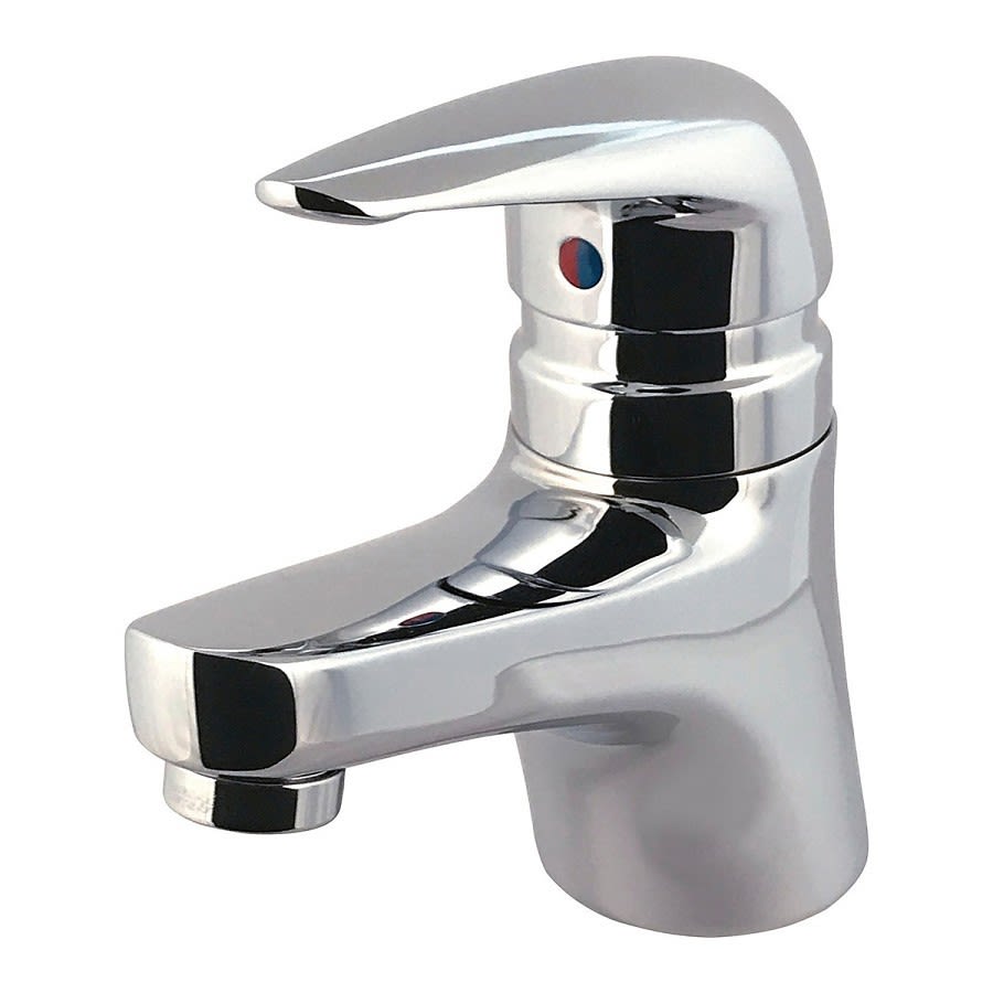 Single Hole Lavatory Faucet, ADA, 1 Handle, 1-Hole, 0.5 gpm, Polished Chrome