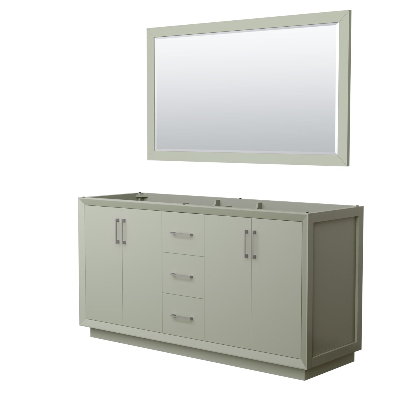 Strada Double Bathroom Vanity - 65.25W x 34.25H x 21.75D