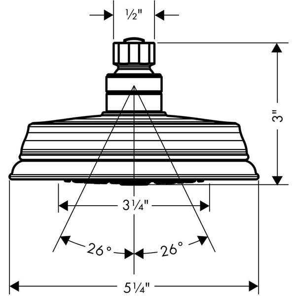 Croma 100 Classic Multi Function 2.5 GPM Shower Head
