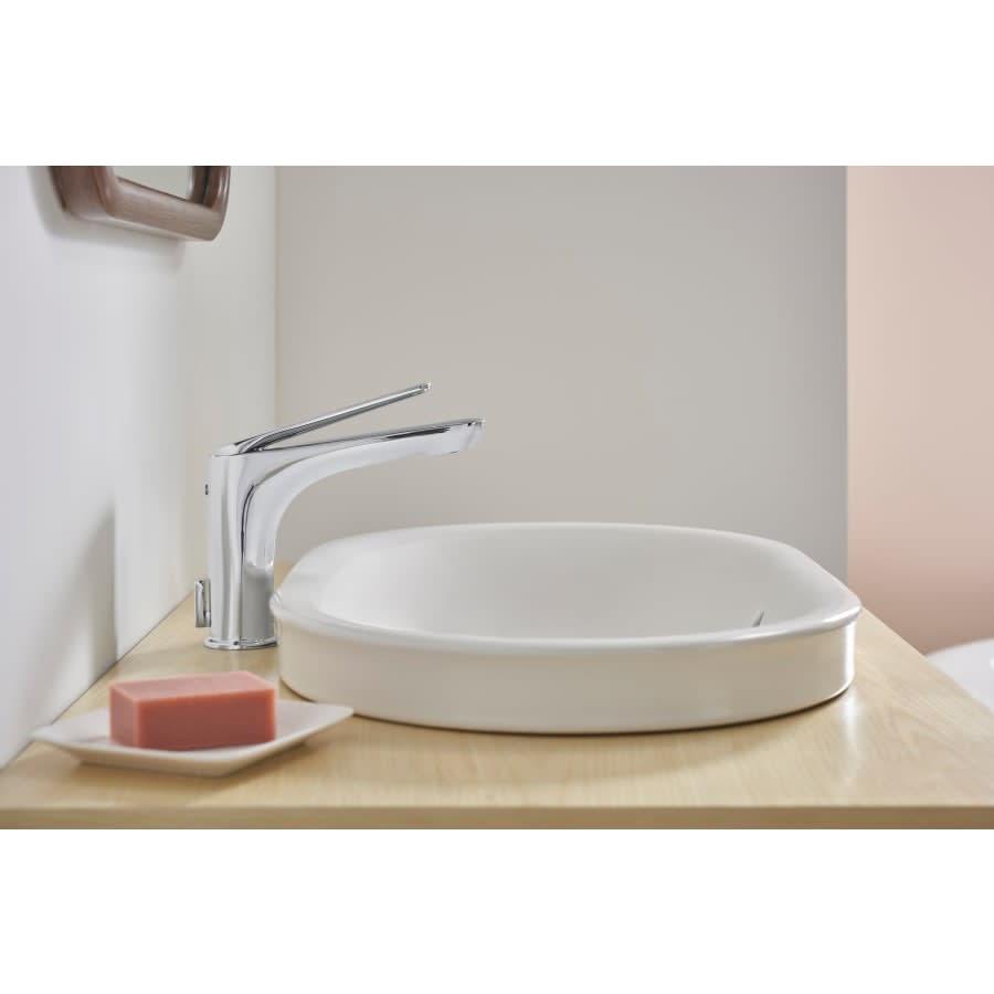 Studio S 22-1/2" Oval Vitreous China Vessel Bathroom Sink with Overflow