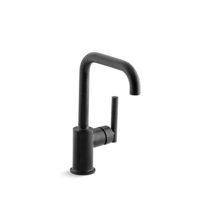 Purist® Kitchen Faucet, Deck Mount, ADA, 1 Lever Handle, 1-Hole, Matte Black