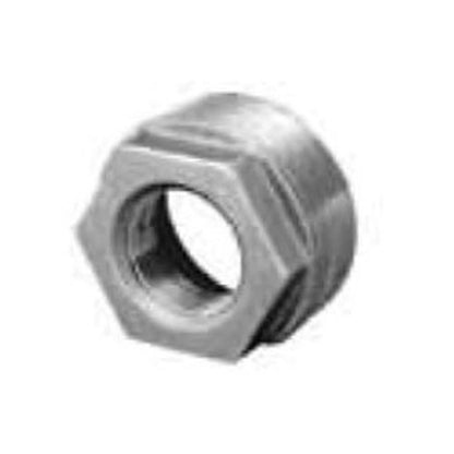 Hex Head Bushing, 6 x 4 in, FNPT, 150 lb, Malleable Iron, Black