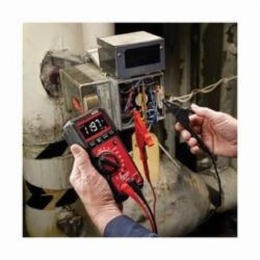 Digital Multimeter, 600 VDC/VAC, 10 A, 40 MOhm, 600 VAC/VDC, 10 A, 40 MOhm, High Contrast White on Black Display