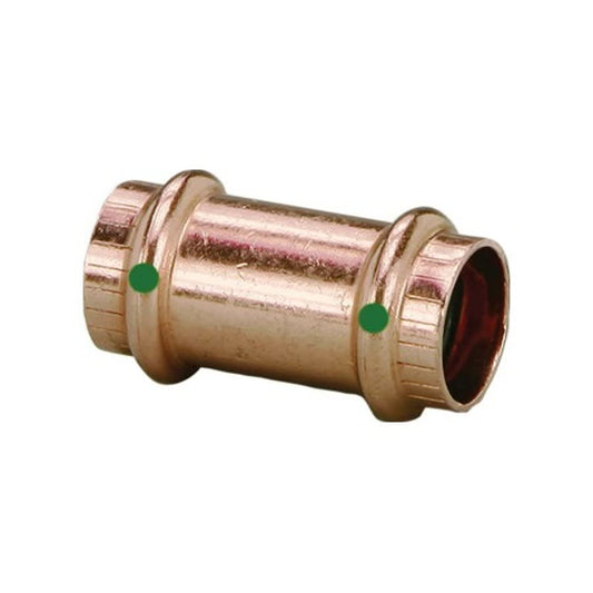 No-Stop Coupling, 3/4 in, Press, Copper