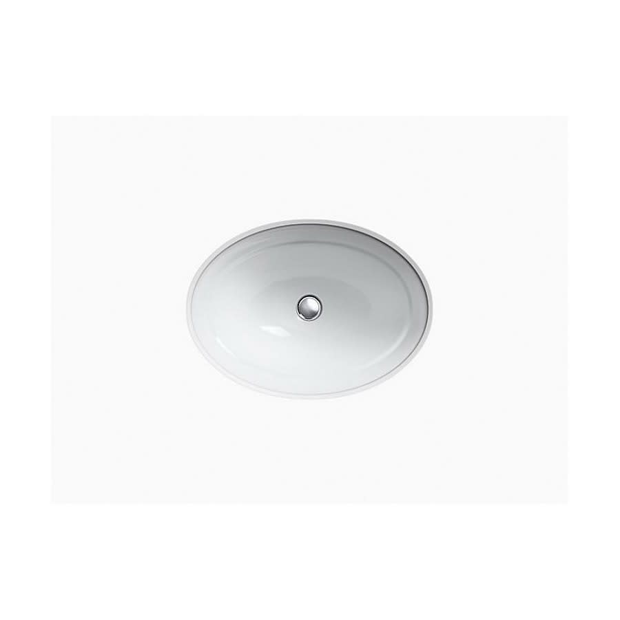 Serif® Under Mount Lavatory Sink, ADA, 20-5/8 x 15-1/4 x 8-7/16 in, Cast Iron, White