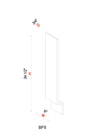 Filler - 6"W x 34 1/2"H x 3/4"D