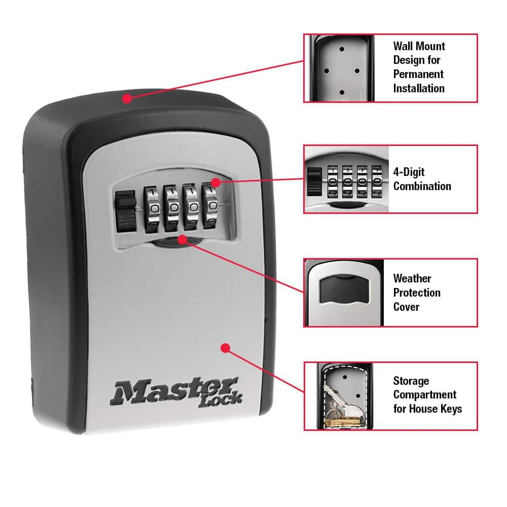 Lock Box, Resettable Combination Dials